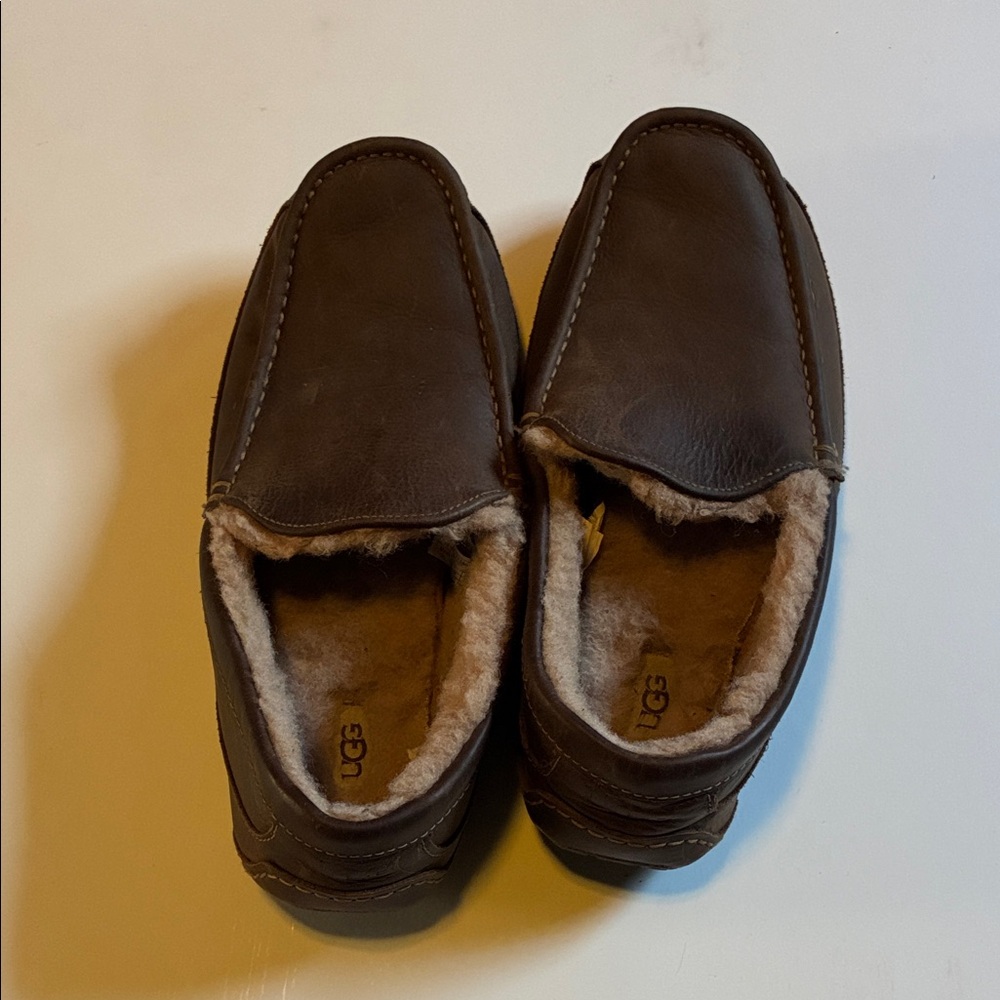 UGG Men's Chocolate Brown Slip-On Loafers